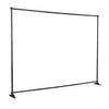 Step and Repeat Bracket System - 8'H x 10'W Step and Repeat Adjustable Aluminum Tube Frame - Black