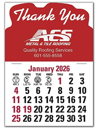 STICK UP CALENDAR 3in x 4in- Thank You Calendar