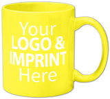 Colored Ceramic Mugs (11 oz)