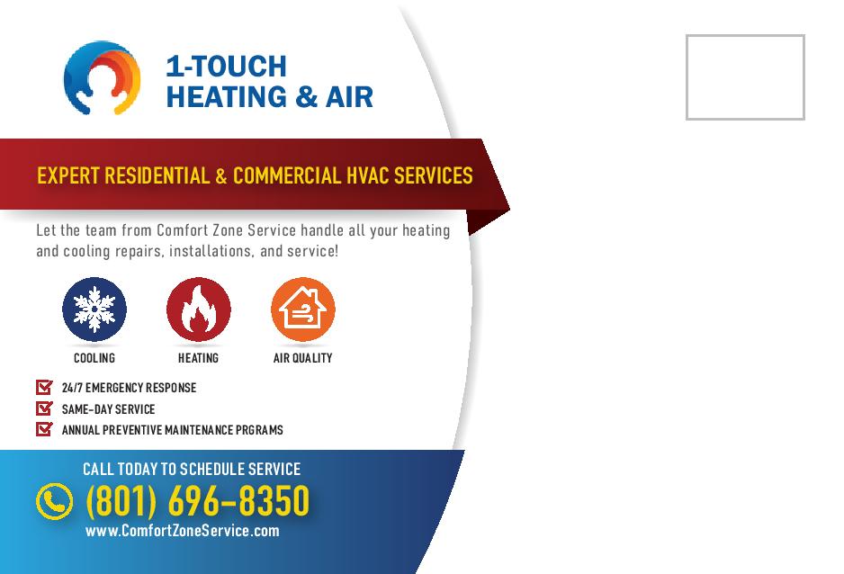 Hvac Reminder Post Cards HVAC Reminder Cards Template #11 4 In X 6