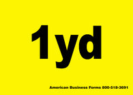 Stock: 1 Yard Waste Decals - 5" x 7"