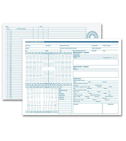 Adult Primary Exam Record, Horizontal #21019