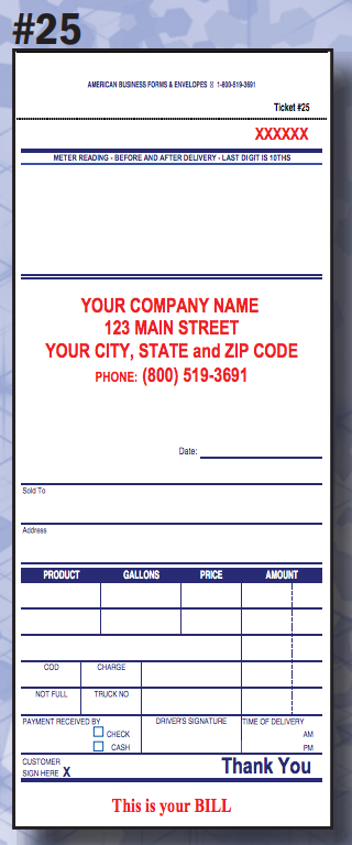 Propane Meter Tickets – American Business Forms & Envelopes