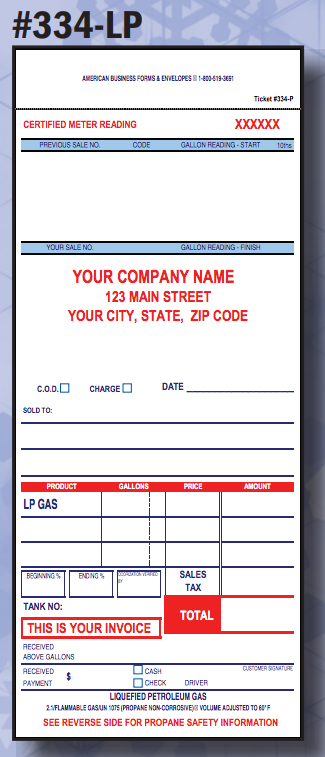 Fuel Ration Tickets Fuel Oil Meter Tickets – American Business Forms & Envelopes
