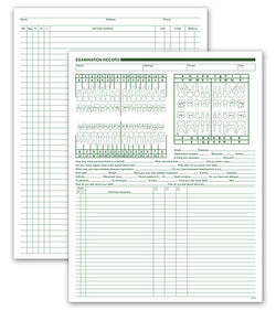 Dental Exam & Account Records - Two-Sided #552