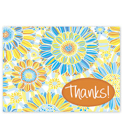 Thank You Cards - Vibrant Flowers