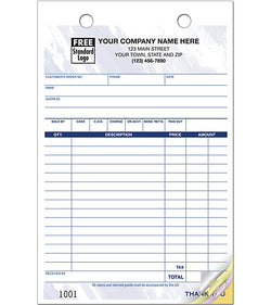 SALES INVOICES 5.5in x 8.5in - Item 610T