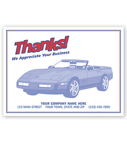 Auto Floor Mat - "Thanks!"   #6516