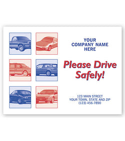 Auto Floor Mat, "Please Drive Safely!"     #6517