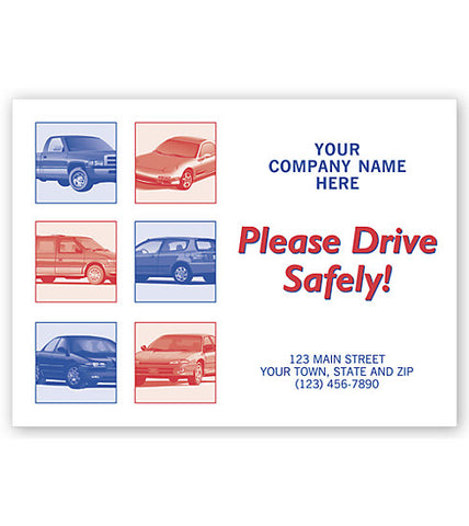Auto Floor Mat, "Please Drive Safely!"     #6517
