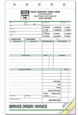 Pest Service Invoice 6575-3