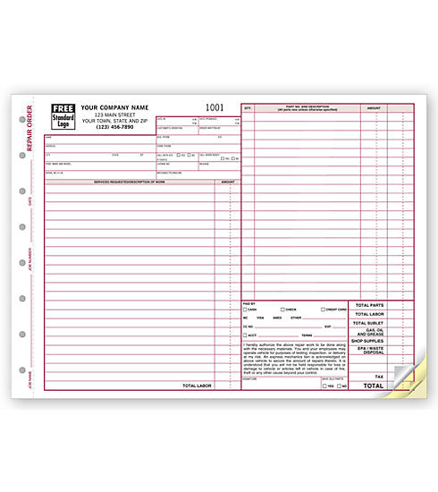 Expanded Repair Order     #6581
