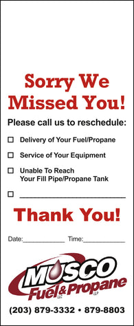 Propane Door Hanger - Full Color - Template #15