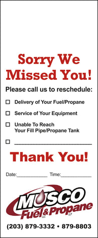 Propane Door Hanger - Full Color - Template #15