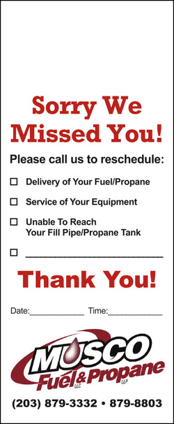 Fuel Door Hanger - Full Color - Template #15