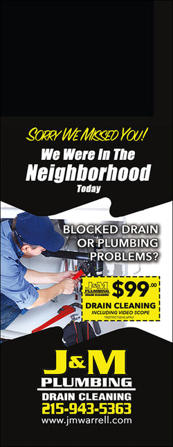 Plumbing Door Hanger - Full Color - Template #01