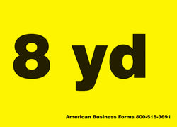 8 Yard Waste Decal