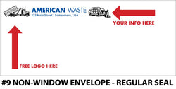 #9 Window Refuse Envelope - Moisten Seal