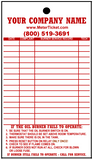 Burner Tags with Wire Attached