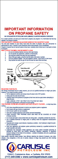 Propane Door Hanger - Full Color - Template #23