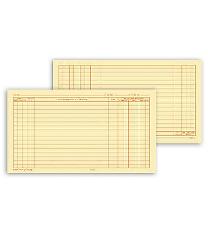 Dental Continuation Form Card Style #D38