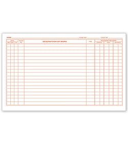 Dental Continuation Exam Records, 2 Sided, Card Style #D58