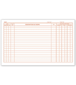 Dental Continuation Exam Records, 2 Sided, Card Style #D58