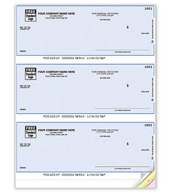 QuickBooks Checks (3 per page) Unlined DLA105