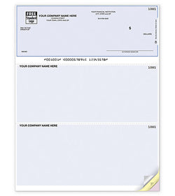 QuickBooks Laser Checks (without lines) DLT104