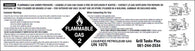PROPANE WARNING STICKERS - 11.5" x 3"