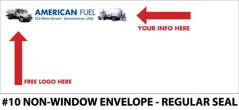 #10 Non-Window Fuel Envelope - Regular Seal