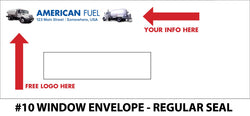 #10 Window Fuel Envelope - Moisten Seal