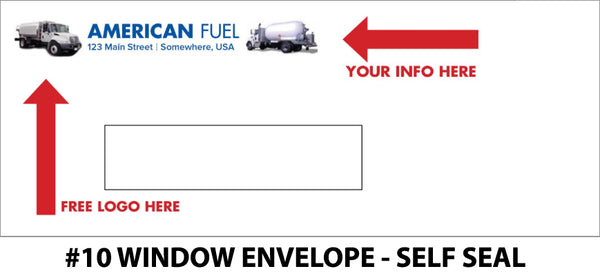#10 Window Fuel Envelope - Self Seal