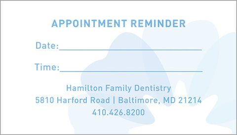 Dental Appointment Cards - Template #02