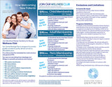 Dental Tri-Fold Flyers (8.5 x 11 / 100 lb Cover)