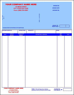 HVAC Laser Invoices / Statements