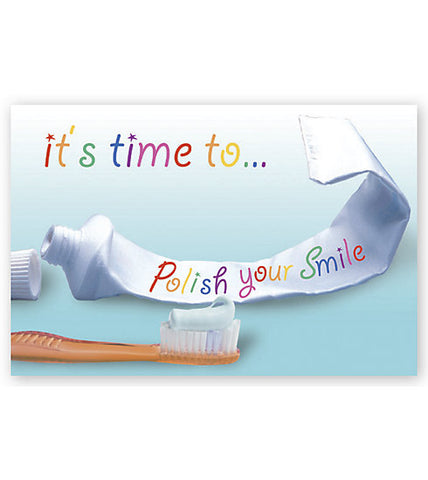 Laser Postcards, Dental Reminder #LRP201B