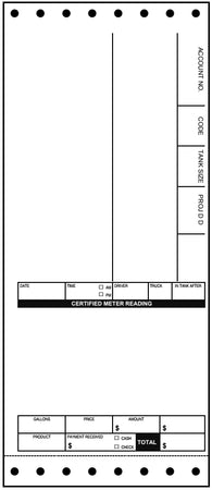 MAA Meter Ticket (Printed On Back)