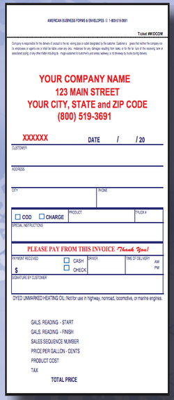 MID:COM Meter Ticket (Printed On Back)