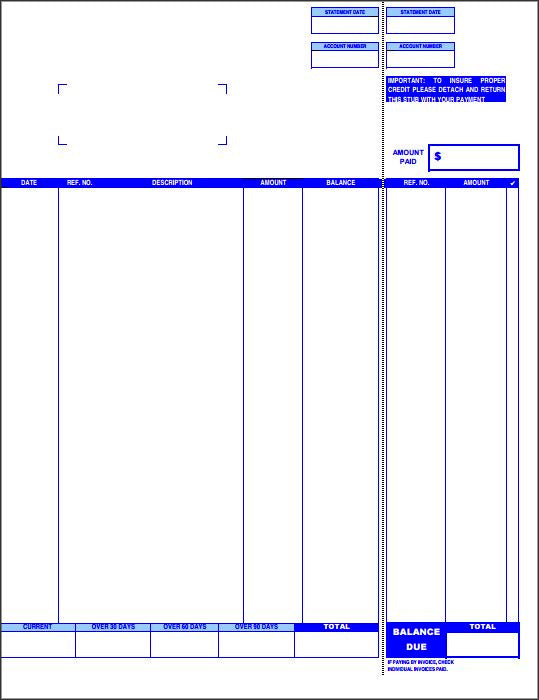 Marketline Total Rental- Rental Statement – American Business Forms ...