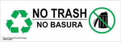 No Trash No Basura Sticker