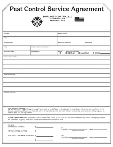 Pest Control Contract - Service Agreement (#129)