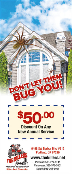 Pest Door Hanger - Full Color - Template #16 - Bugs