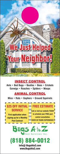 Pest Door Hanger - Full Color - Template #26 - Pest