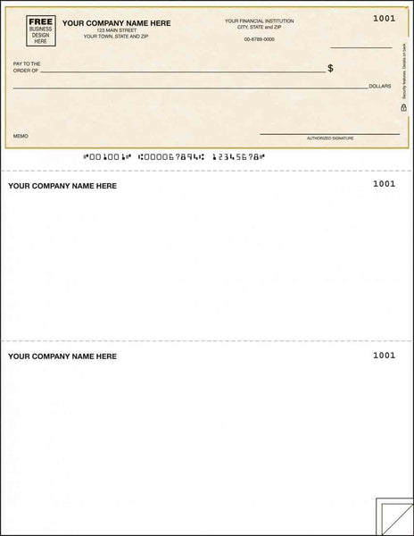 QuickBooks Laser Checks (with lines) DLT103