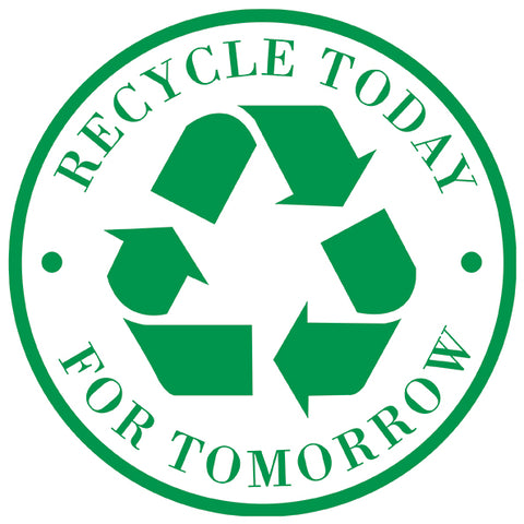 Stock: Recycle Today Labels - 8" Round