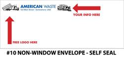 #10 Non-Window Refuse Envelope - Self Seal