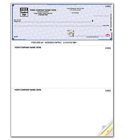 QuickBooks HIGH SECURITY Laser Checks (with lines) SDLT103