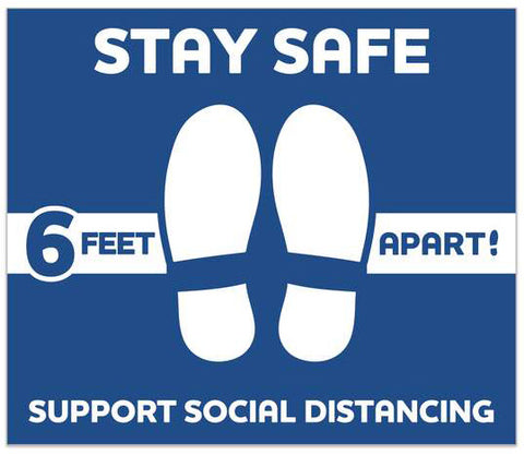 Stay Safe Floor Decals 593401