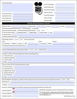 Wood Destroying Insect Report - Long